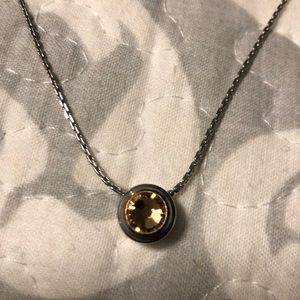 Alex and Ani topaz necklace - adjustable